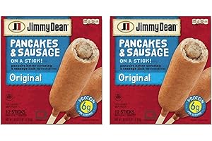 BOBALIFE BUBBLE TEA IN THE MAKING Jimmy Dean Pancakes and Sausage On a Stick - 2 Pack (12 Sticks Each) - Frozen Sandwiches - Breakfast On-the-Go