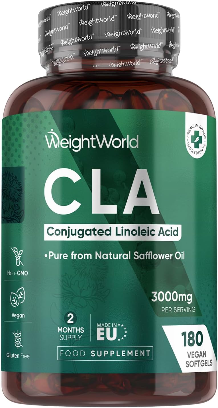 WeightWorld CLA Softgels 3000mg per Serving 80% Active Isomers 180 Caps