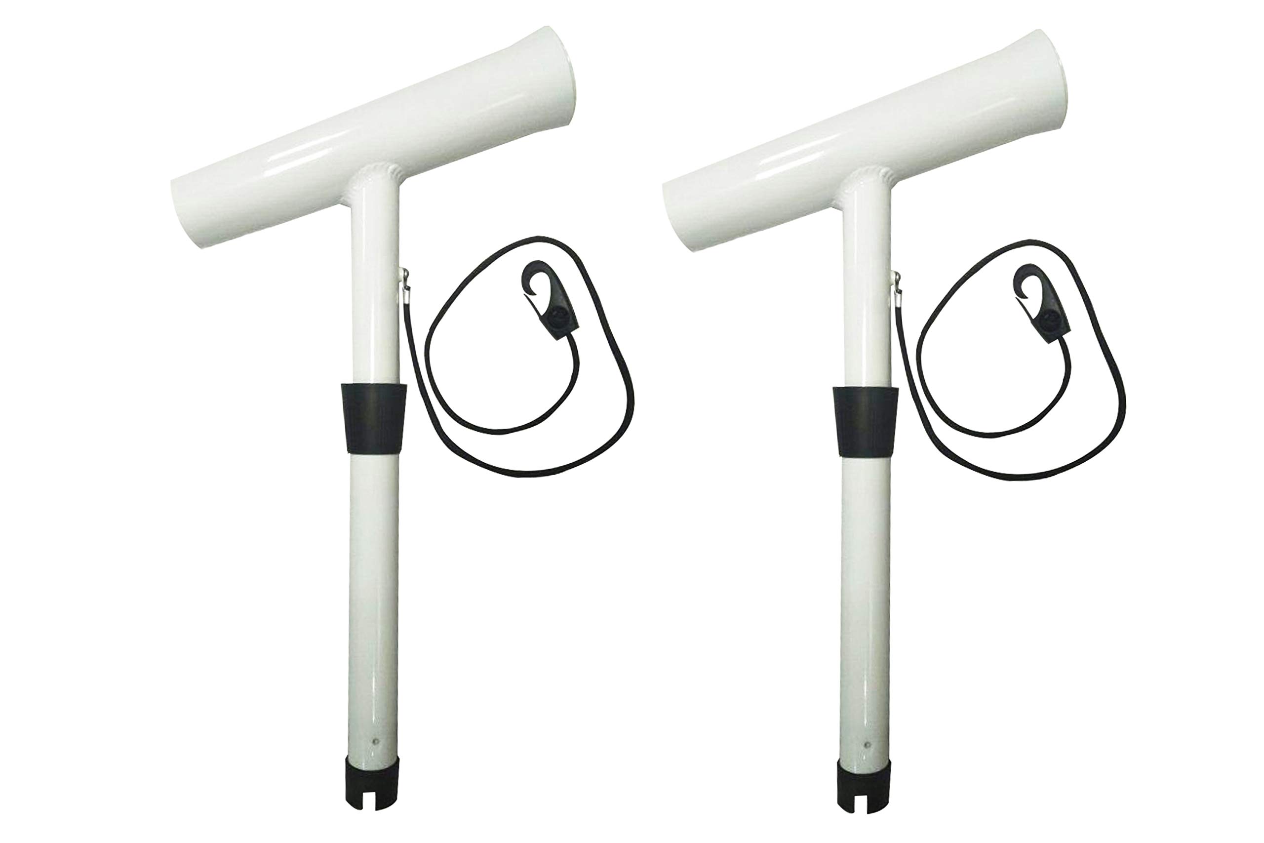 MARINE CITY a Pair White Powder Coated Aluminum Outrigger Rod Holder