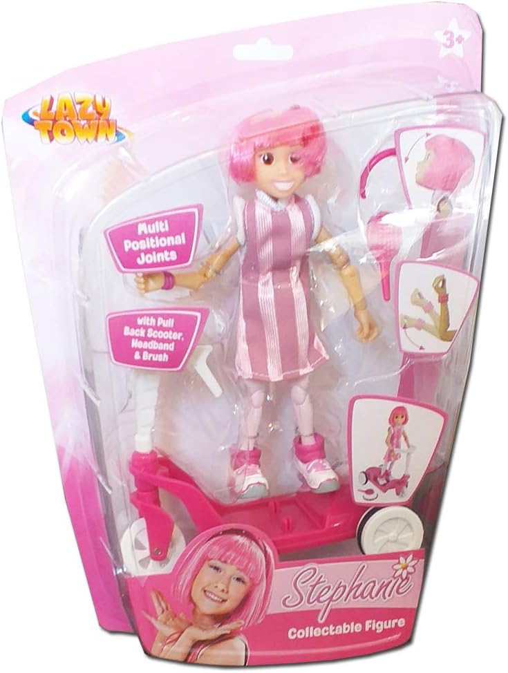 Lazy Town Stephanie Figure with Pull Back Scooter Amazon.co.uk