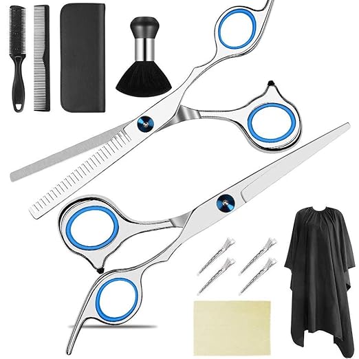 12 in 1 Haarschere Set - Professionelle Friseurscheren Set Licht