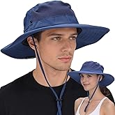 EINSKEY Cooling Sun Hats for Men Women, Wide Brim Bucket Hat UPF50+ UV Protection, Oversized Adjustable Ponytail Packable Hat