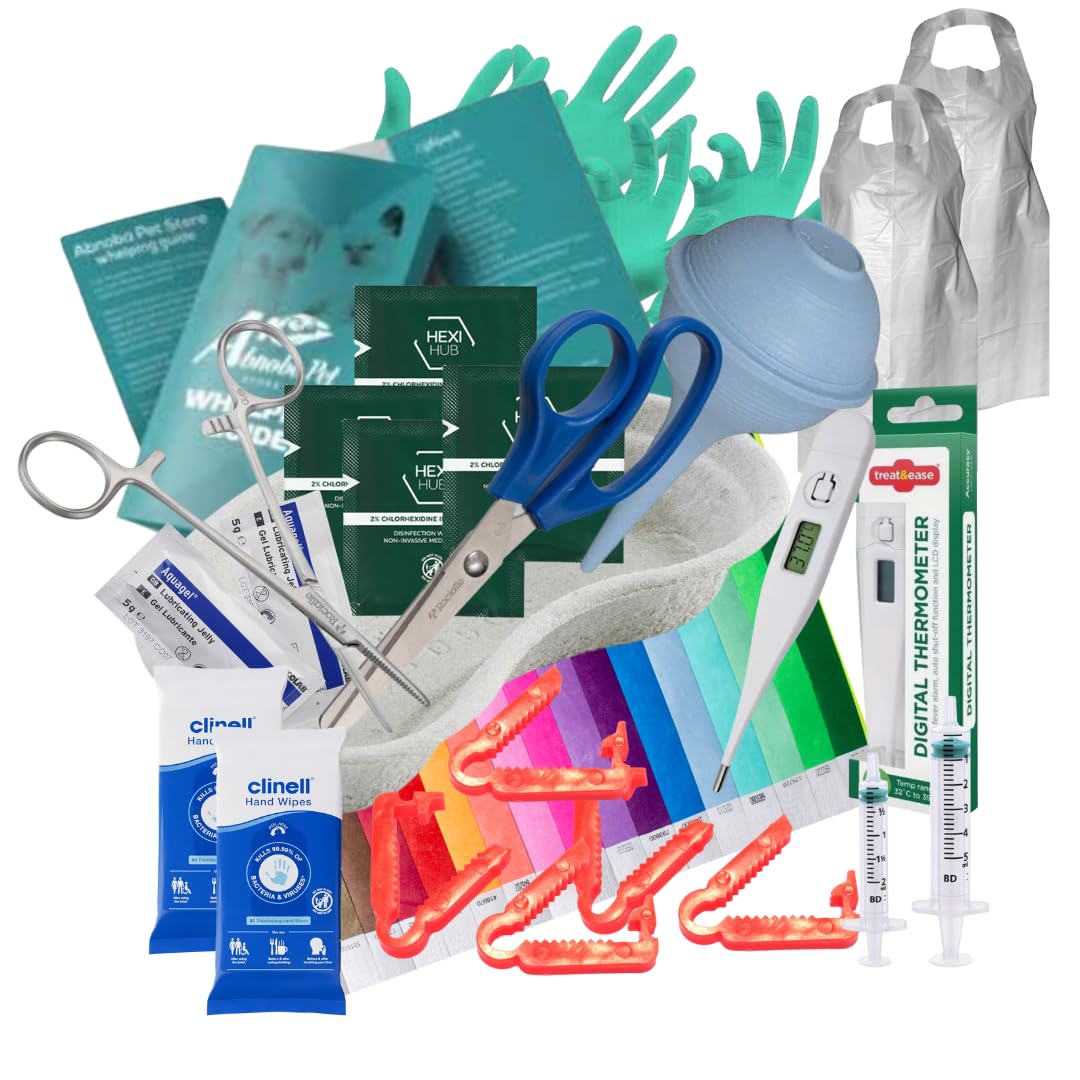 Abnoba Alpha Dog COMPLETE Puppy Whelping Kit Aspirator, puppy birthing supplies, FREE Welping Guide Docs (173)