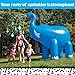 BigMouth Inc. Ginormous Inflatable Blue Elephant Yard Summer Sprinkler, Stands Over 6 Feet Tall, Perfect for Summer Fun