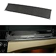 Newsmarts Interior Center Control Dashboard Stripe Cover Trim Panel Decoration Carbon Fiber Stickers for BMW X5 E70 X6 E71 2008-2013
