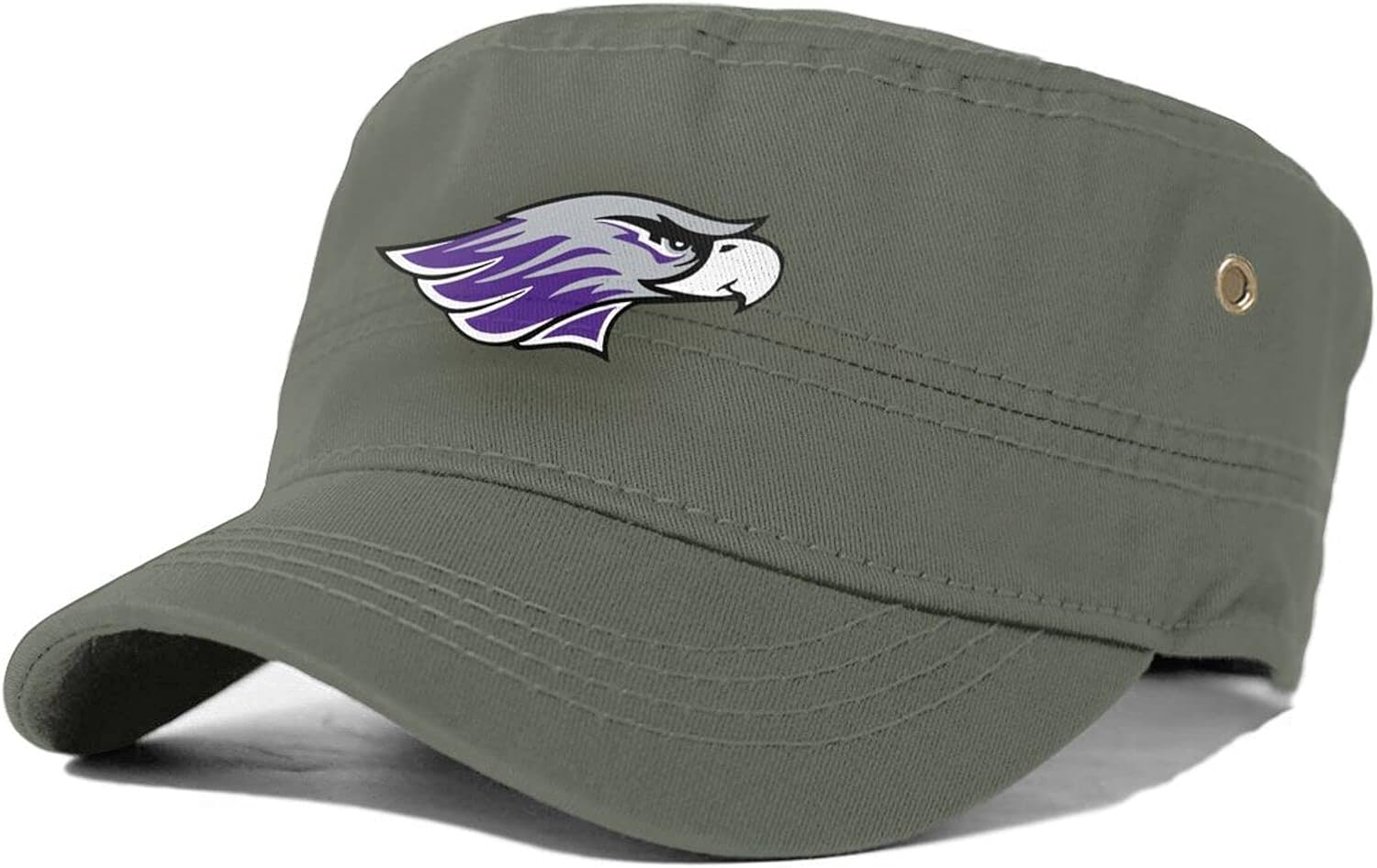 WisconsinWhitewater Warhawk Flat Top Cap Flat Top Baseball Cap Men's Flat Top Hat Ladies Flat