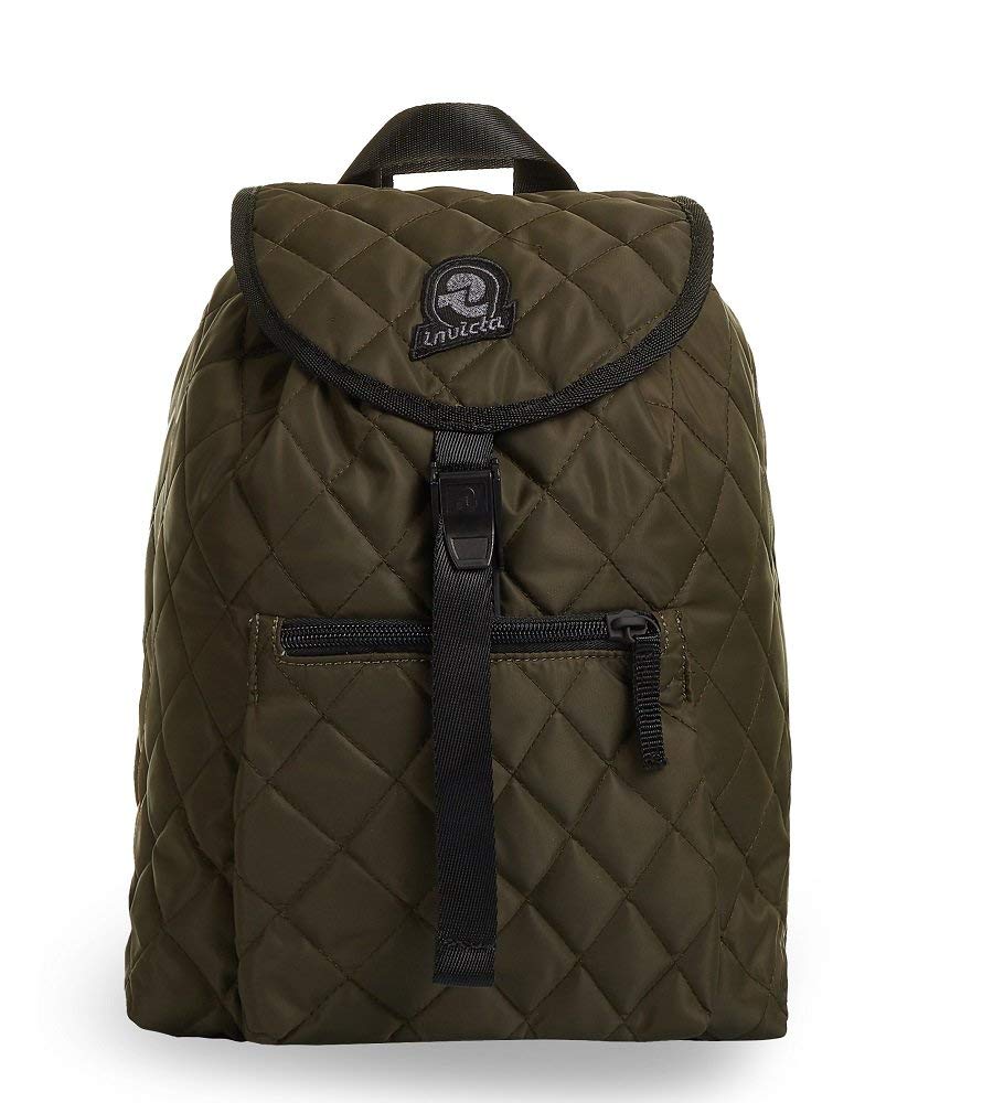 Invicta Backpack, ALPINO MINI Knapsack, Casual Daypack, Unisex, For Office, Day Trips & Commuting, For School, Sport, Free Time, Italian Design, moss green