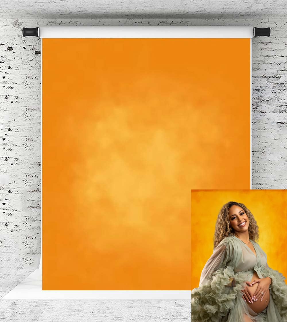 Kate Studio Orange Texture Backdrop - Portrait Photo Background for Studio, 1.5x2.2m