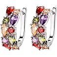 Hermosa Bangle Bracelets for Women,Cubic Zirconia Bracelets Necklace Earrings Ring Bridal Jewelry Sets Hypoallergenic Jewelry Gift for Mom Wife