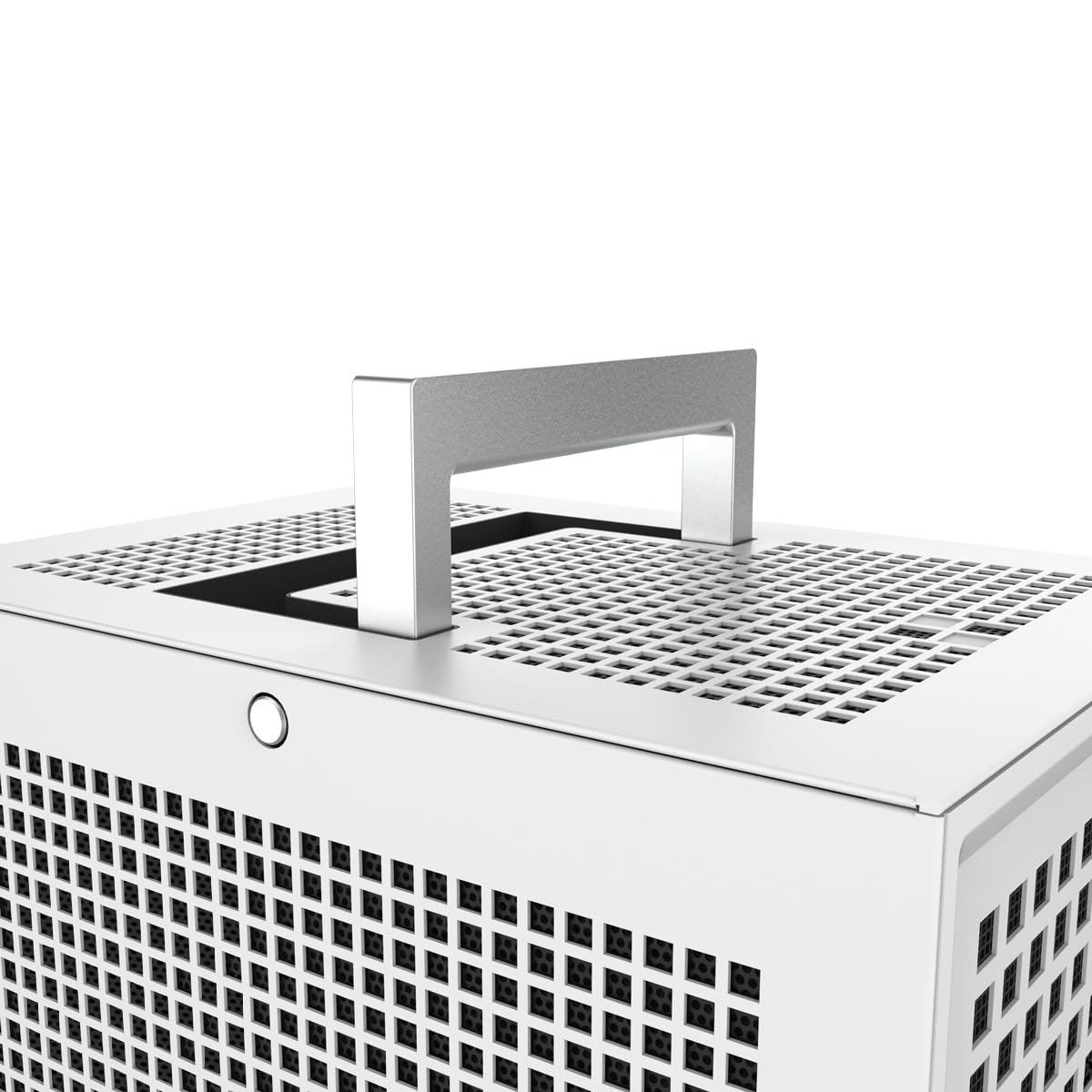 HYTE Revolt 3 Small Form Factor Premium ITX Metal Computer Gaming Case Only, White