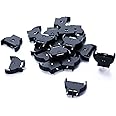 Shapenty Black Plastic Shell Dip Type CR2032 Vertical Button Cell Battery Sockets 3 Pin Holder Case, Pack of 20