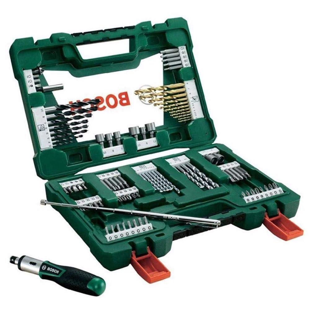Bosch 2607017311 "V-Line" Drill/Screwdriver Bit Set, Green, Set of 91 Piece