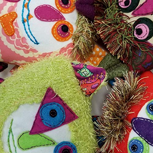 Big Goofy Monster Doll Handmade Pillow Lovable - Thumbnail 4