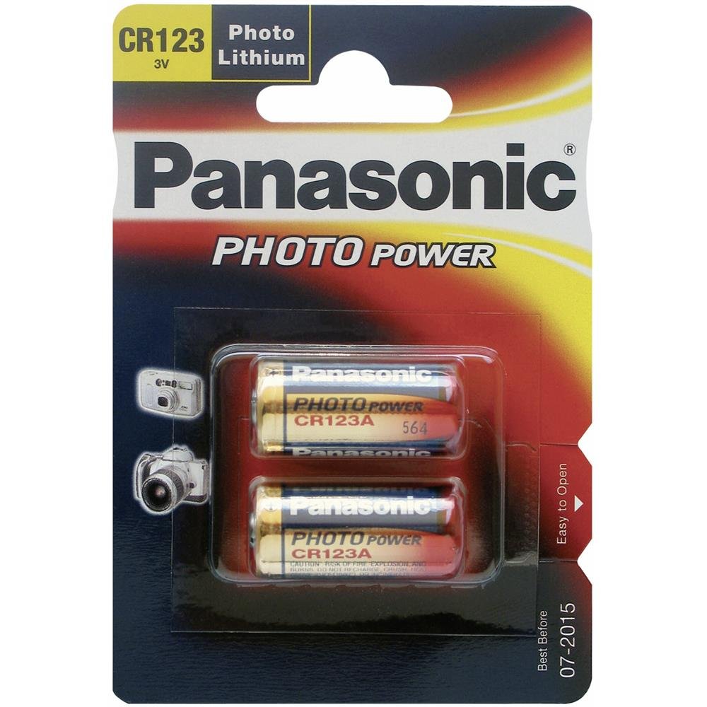 Panasonic Photo Lithium Batteries CR123AL x 2