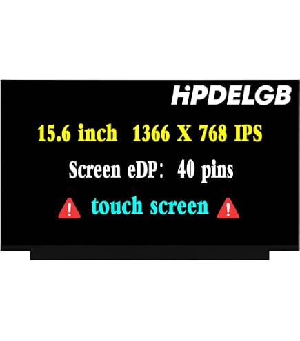 15.6" Touch Screen LCD Replacement For HP 15-dy2702dx / 15-DY2703DX Laptop – Glossy HD Display