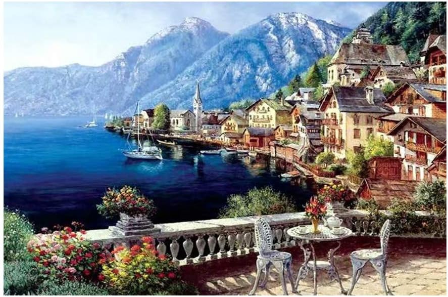 Puzzle 1000 Piece Jigsaw Puzzle for Kids Adult – Rainy Night Stroll Jigsaw Puzzle