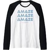 Project Hail Mary Amaze Repeat Typography Poster Raglan Baseball Tee