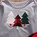 Toddler Baby Boy Girl Christmas Long Sleeve Outfit T-Shirt Tops+Long Plaid Pants Fall Winter Clothes Set (Grey+red, 6-12 Months)
