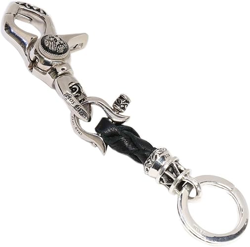 Amazon Co Jp キーフック カラビナ キーリング キーホルダー キーチェーン シャックル シルバー９２５ Silver 925 釣り針フック ウォレット バイカー ライダース ウォレットチェーン アトラス ローマ数字 ジュエリー