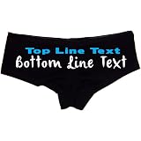 Text Custom Booty Shorts at Amazon 