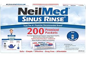 Sinus Rinse NeilMed 200 Packets with Bonus Rinse Bottle