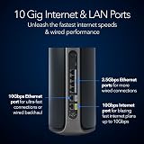 NETGEAR Orbi 970 Series WiFi 7 Mesh System RBE972SB 10G Port 5400 sq ft view 5