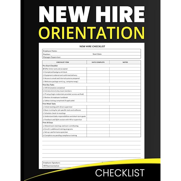 New Employee Orientation Checklist Pdf New Hire Checklist Bundle