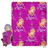 Disneys Frozen, Anna Fleece Throw and Hugger Set - by The Northwest Company, 40-inches by 50-inches