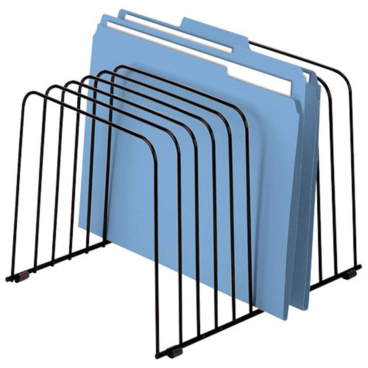 Photo 1 of Fellowes 72112 Desktop Organizer, 11 Sections, Wire, 9" x 11-3/8" x 8", Black