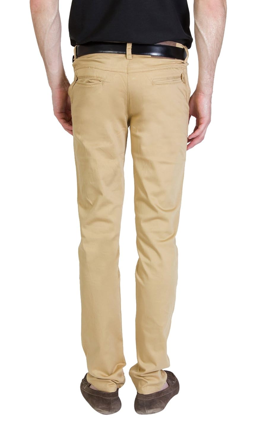 bloos jeans men's cotton casual trousers beige