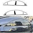 UYITO Window Trim Chrome Delete Blackout Overlay Pre-Cut Genuine Vinyl for Mercedes Benz CLS W218 2012-2017 Carbon Fiber Pattern