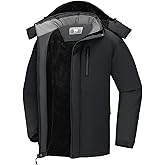 CAMEL Men's Winter Ski Jackets Waterproof Snow Coat with Hood Mountain Windproof Rain Jacket