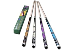 Sinsilvie 13mm 58 Inch 19 20 oz Billiard Pool Cue Stick, 1/2 Maple Billiard Pool Stick, House Bar Pool Table Sticks for Men