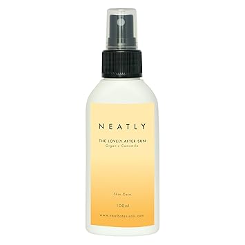 After Sun Spray von NEATLY | 100ml Reines Aloe Vera Gel und Kamillenextrakt & Magnesiumöl | Für empfindliche Haut im Urlaub | BIO & Vegan