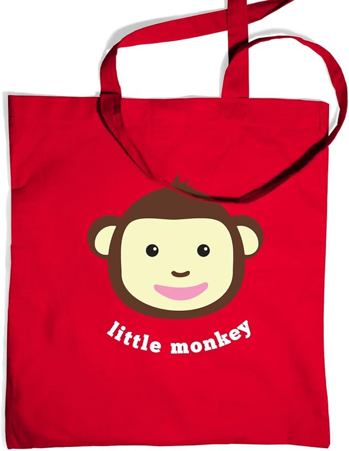 Little Monkey Tote Bag Classic Red One Size Tote Bag