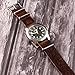 Clockwork Synergy®­ Leather Ballistic Watch Strap Band (19mm, Worn Brown)