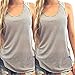 Lace Camisole,Hemlock Women Sleeveless Blouse Shirt Short Tank Top Sexy Sport Vest (M, Gray)