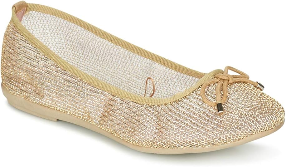 gold ballerinas