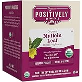 Positively Botanicals, Organic Mullein Herbal Tea Bags, 20 Count