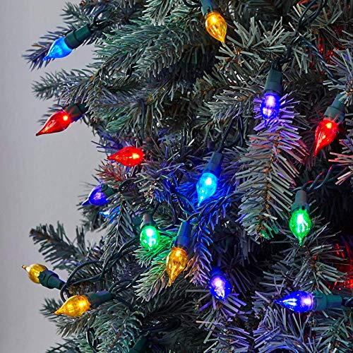 NOMA Heritage LED C3 Novelty Teardrop Christmas Lights 50 MultiColor