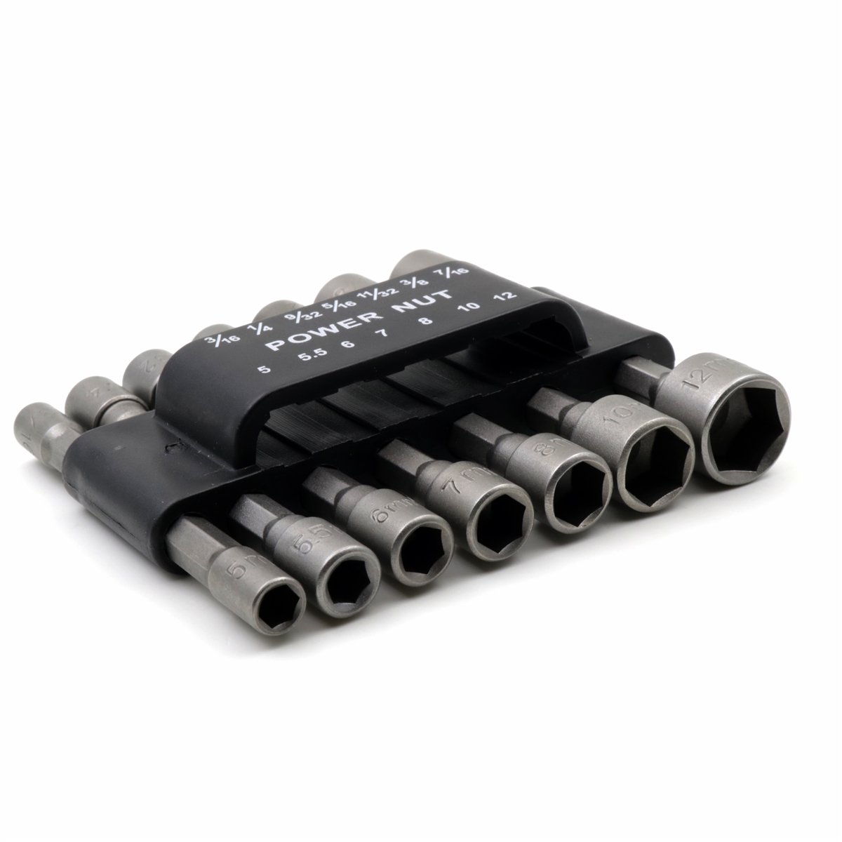 14PCS Power Nut Driver Drill Bit Set Metric Socket Wrench Screw 1/4 Hex Shank Tool Drill Bit Adapter