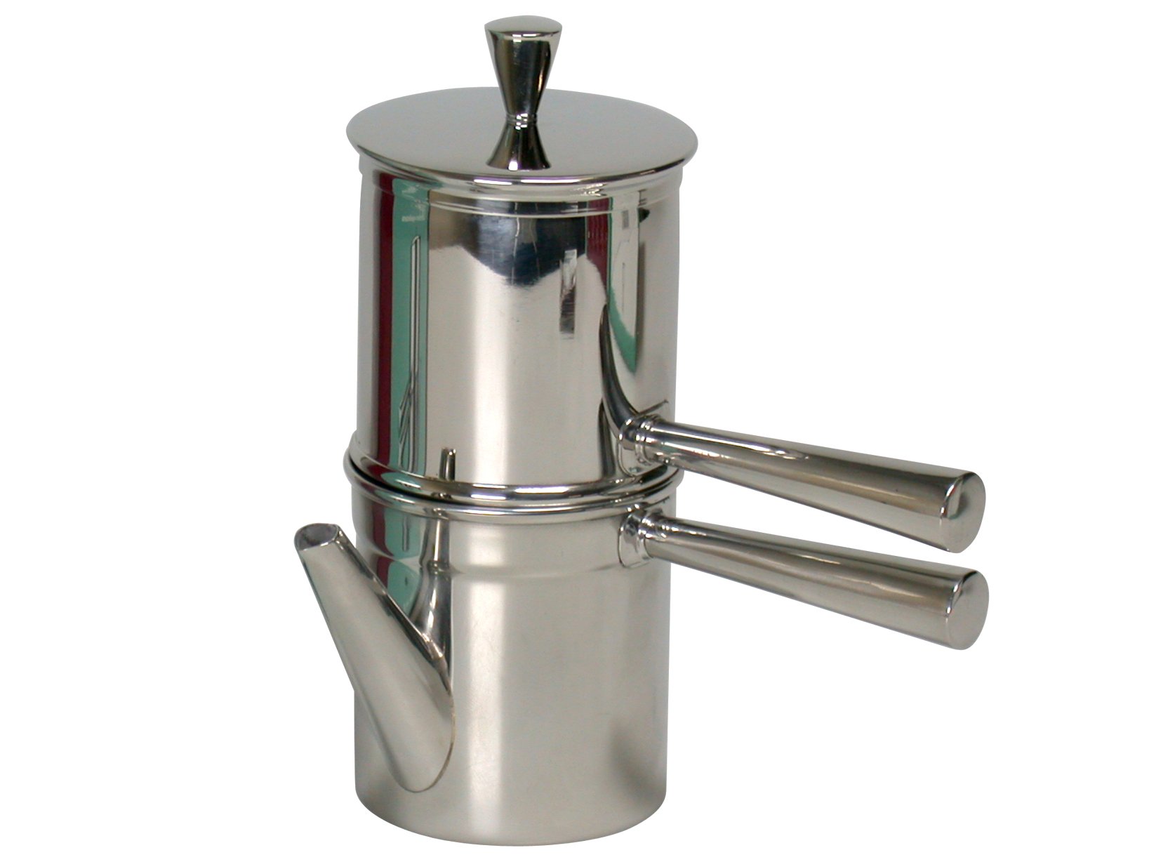 Ilsa Caffettiera inox napoletana tazzine Moka Caffettiere e Guarnizioni, Silver, 6 Tazze