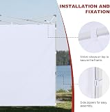 ABCCANOPY 3x3M Gazebo Side Panel Yellow Waterproof UV Blocking view 7