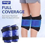 NEWGO Knee Ice Pack 2 Pack Reusable Gel Wrap Full Knee Coverage view 3