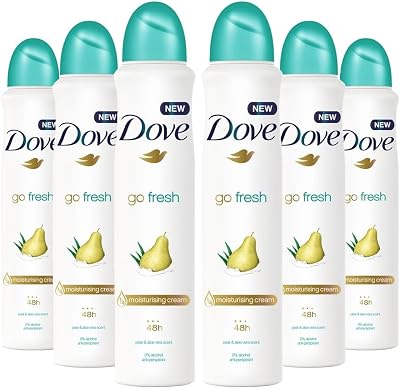 Dove Go Fresh Pear & Aloe Antiperspirant Deodorant Aerosol 250 ml Case of 6