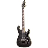 Schecter Guitar Research Omen Extreme-6 FR Electric Guitar - See-Thru Black
