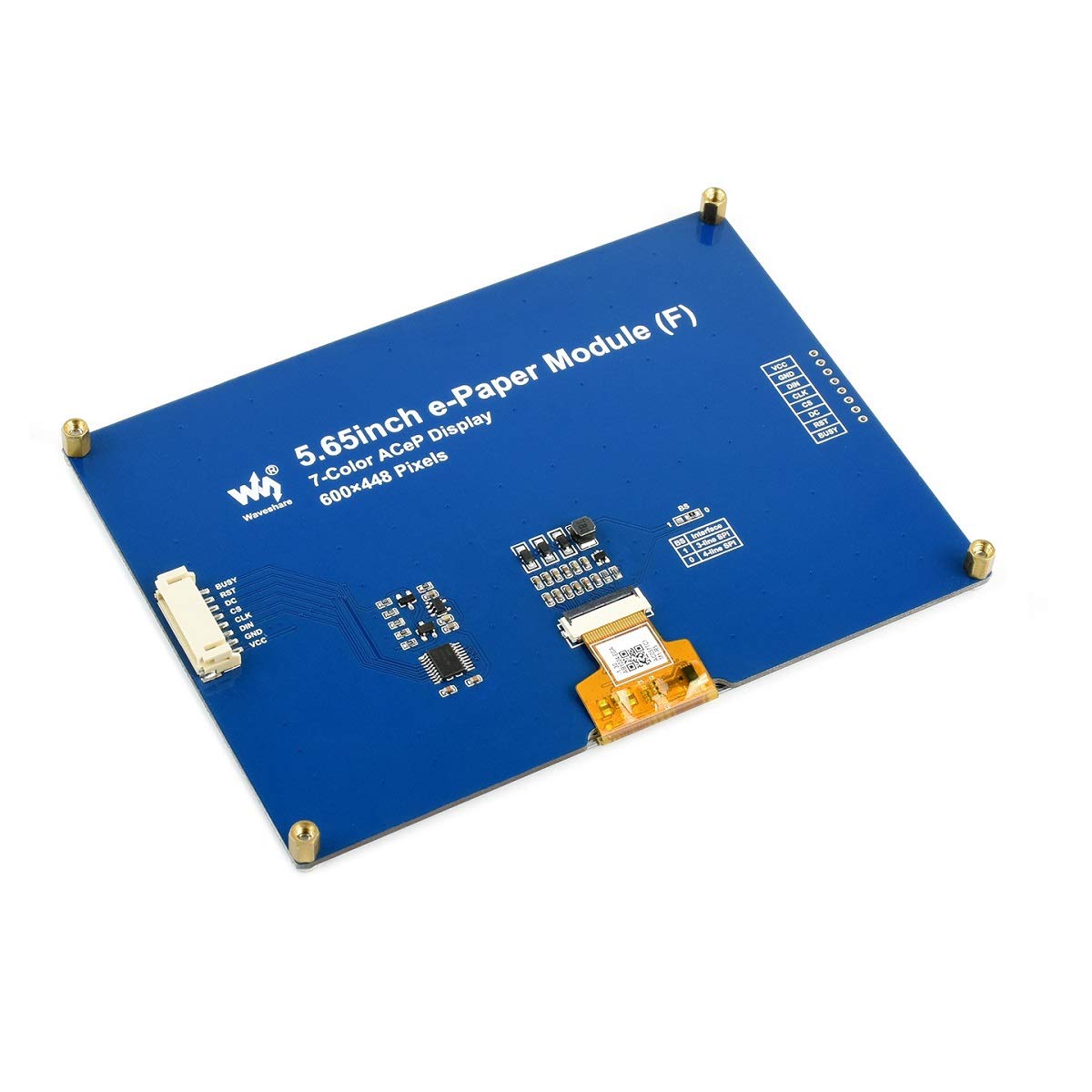 Epaper Hat Arduino Mua waveshare 5.65inch E-Ink Display HAT ACeP 7-Color E-Paper Module ...