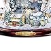 The Bradford Exchange Thomas Kinkade Spreading Holiday Cheer Lighted Rotating Musical Snowman Sculpture