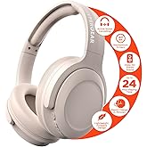 HyperGear Headphones Wireless - Bone Active Noise Cancelling Headphones Over Ear Bluetooth HD Audio Deep Bass Dual Noise Canceling Mics ANC Gym Headphone Wireless Over Ear Sound Cancelling Foldable