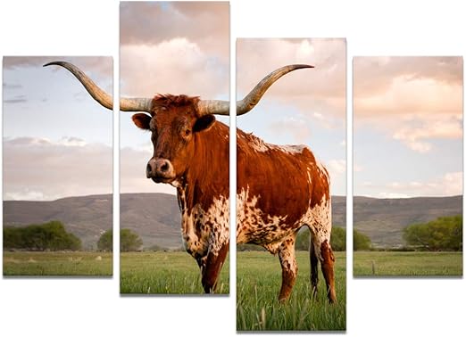 Amazon Com Visual Art Decor Large 4 Pieces Animals Canvas Wall
